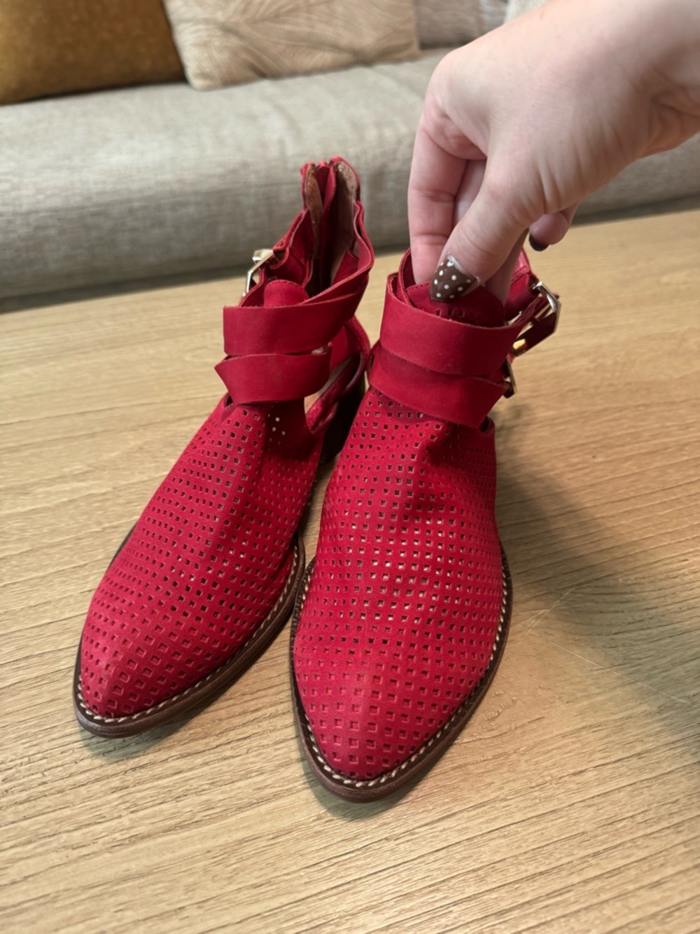 Red Women's Jeffrey Campbell Ankle Boots